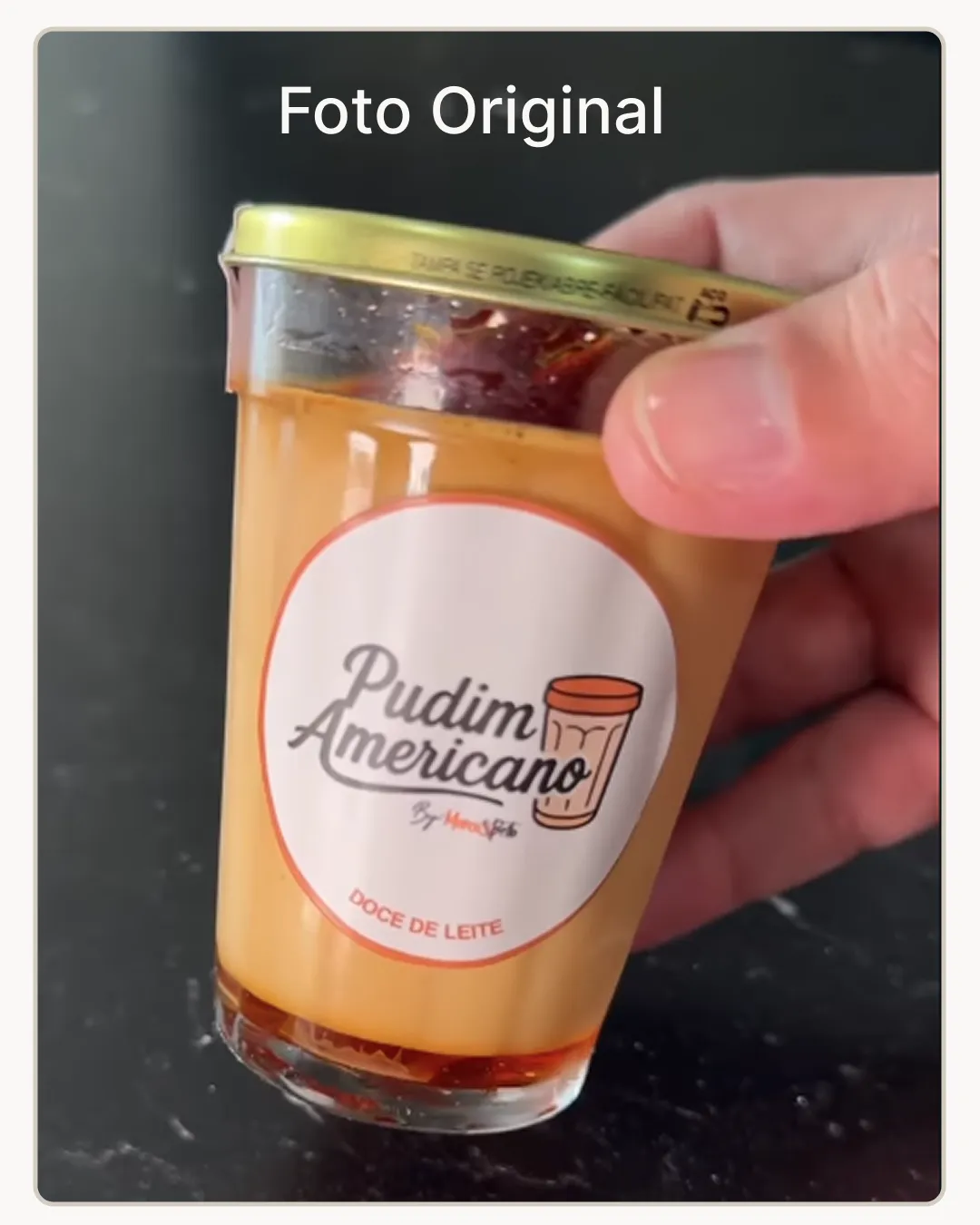 Foto original do pudim